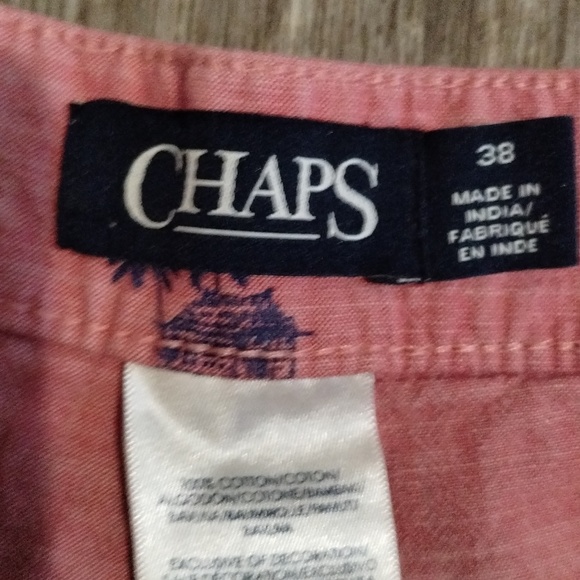 Mens Chaps Ralph Lauren Palm Tree Print Lightweight Chino Shorts 38 - Picture 3 of 6